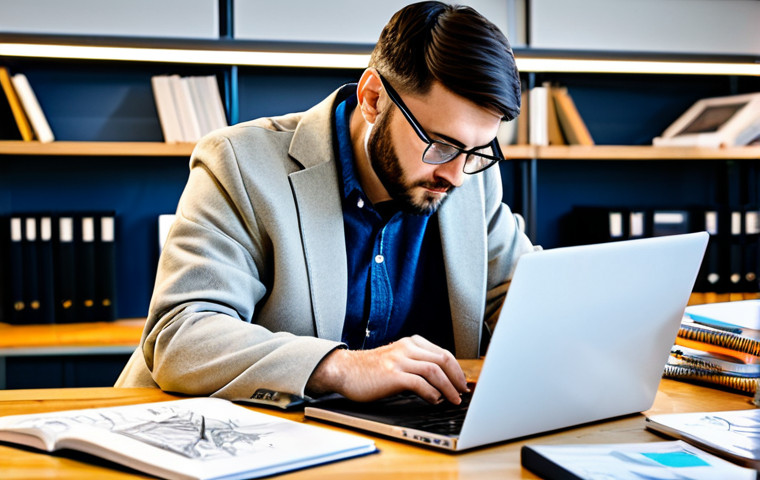 제품디자인 직무 전환을 위한 커리어 패스 - Focused Learning**

"A person fully clothed, studying product design books and software tutorials on...