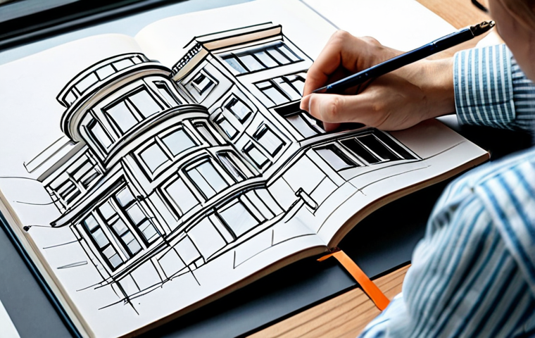 제품디자인 직무 전환을 위한 커리어 패스 - Portfolio Presentation**

"A person confidently presenting their product design portfolio on a table...