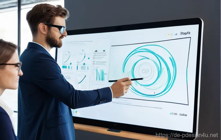 제품디자인 교육 프로그램 리뷰 - "A thoughtful German product design student, a female in her mid-20s, is meticulously examining a pr...