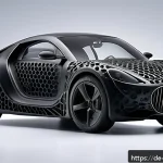 Home 19 제품디자인에서 3D 프린팅의 중요성 - A highly detailed close-up of a futuristic automotive prototype component created using 3D printing ...