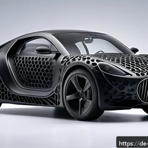 Home 31 제품디자인에서 3D 프린팅의 중요성 - A highly detailed close-up of a futuristic automotive prototype component created using 3D printing ...